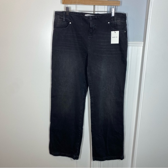 NWT Peachy Den The Jenn Jeans Tobacco black low rise trendy y2k sexy size large - Picture 2 of 11